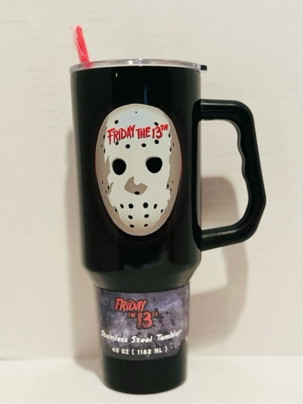 Friday The 13th Jason Mask 40oz Stainless Steel Tumbler - Picture 1 of 6